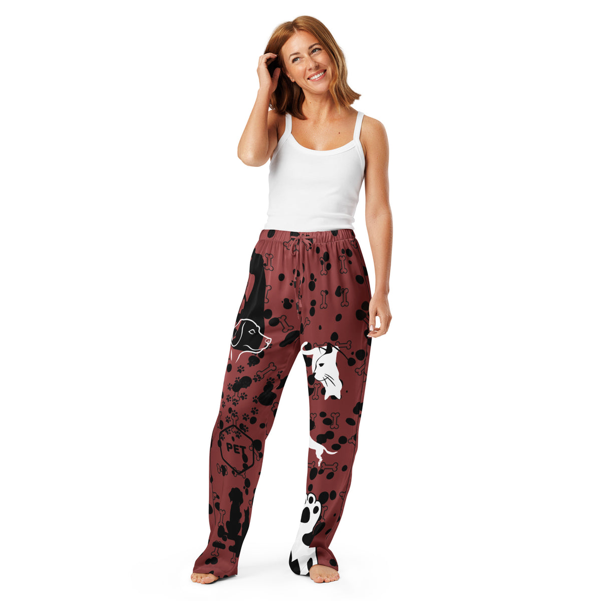 Pet Lover’s Pajama Pants – A Cozy Gift for Her - - Pants