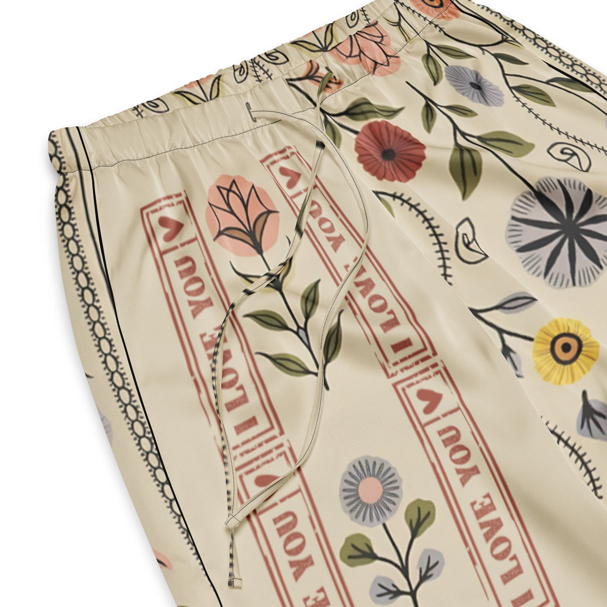 “I Love You” Lounge Pants – Romantic Gift for Women - - Pants