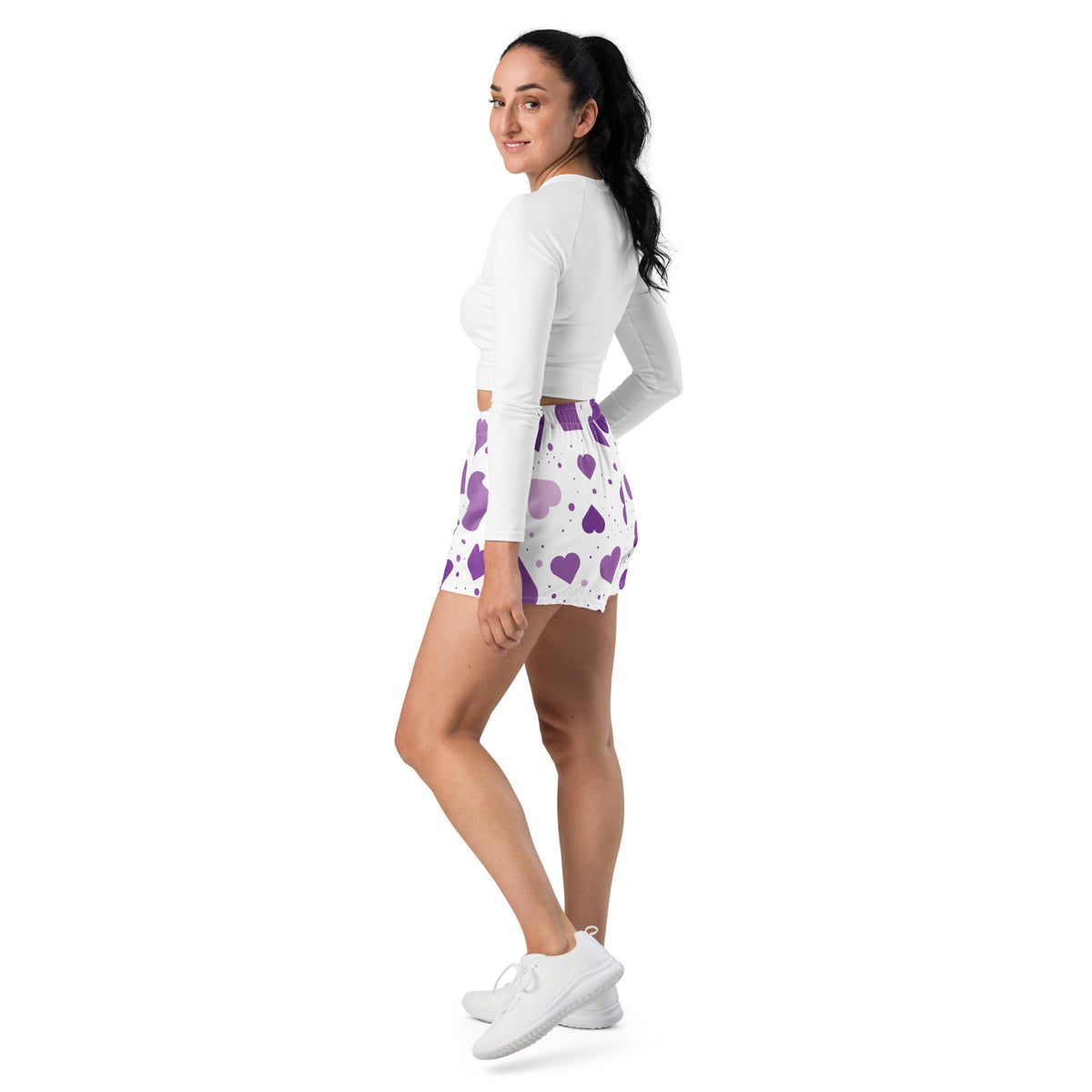 Heartfelt Moments - Purple Heart Shorts - -