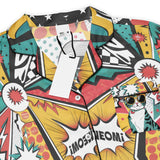 Pop Art Cat Pajama Top – A Fun Gift for Cool Friends - - Short Sleeve Top