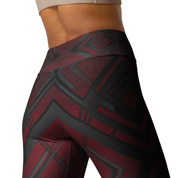 Tessellated Treasures - Sophisticated Workout Wear - - Leggings