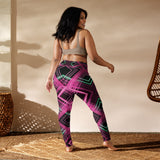 Futuristic Flow - Vibrant Workout Gear - - Leggings