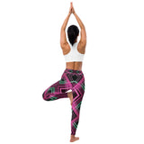 Futuristic Flow - Vibrant Workout Gear - - Leggings