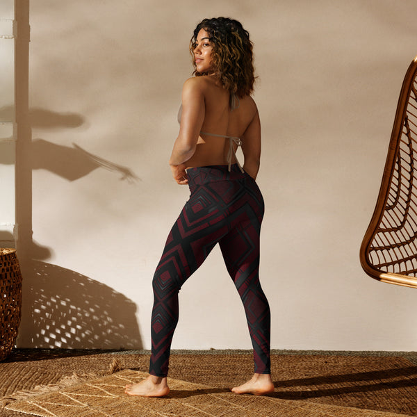 Tessellated Treasures - Sophisticated Workout Wear - - Leggings