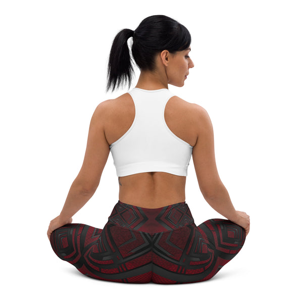 Tessellated Treasures - Sophisticated Workout Wear - - Leggings