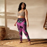 Futuristic Flow - Vibrant Workout Gear - - Leggings