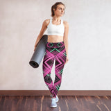 Futuristic Flow - Vibrant Workout Gear - - Leggings