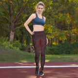 Tessellated Treasures - Sophisticated Workout Wear - - Leggings