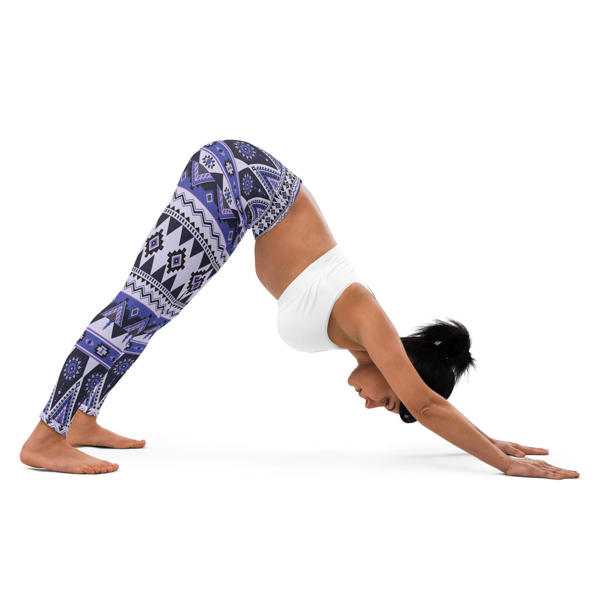 Unlock Serenity - Geometric Yoga Leggings for Mindful Moments - - Legging