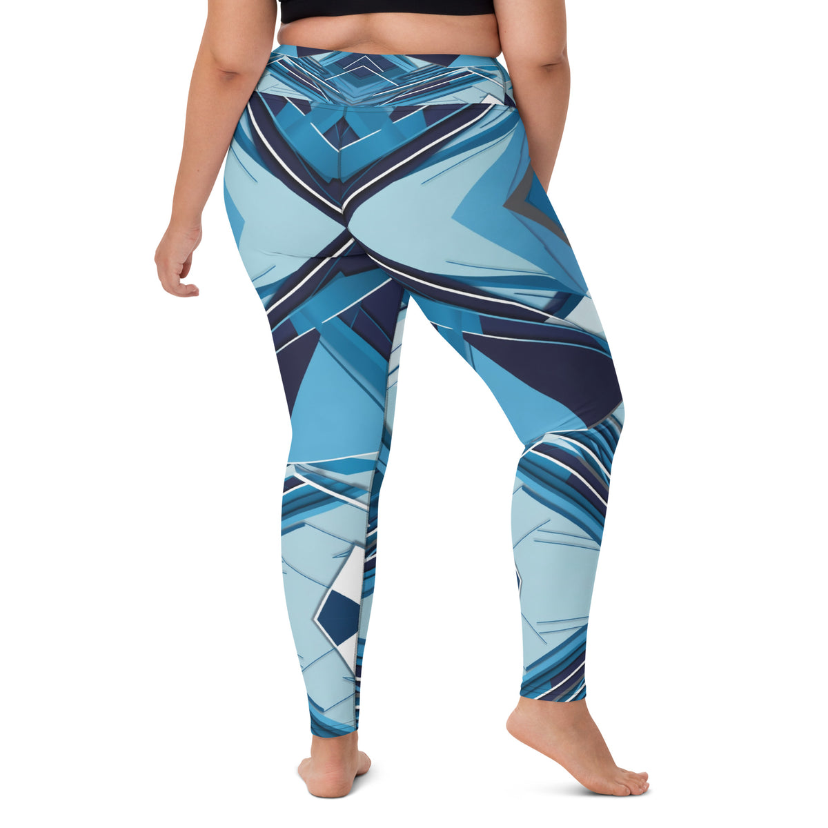 Symmetric Serenity - Stretch into Memories - - Leggings