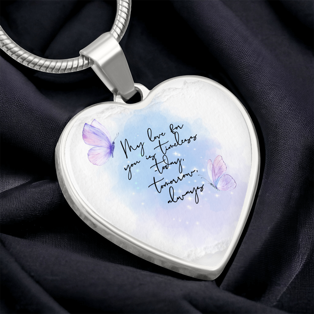 Timeless Love Heart Necklace – Gift for Her - - Necklaces