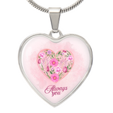 Her Luxury Heart Necklace – A Gift from the Soul - Luxury Necklace (Silver) - Necklaces