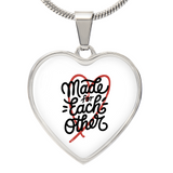 Her Luxury Heart Necklace – Soul Connection Edition - Luxury Necklace (Silver) - Necklaces