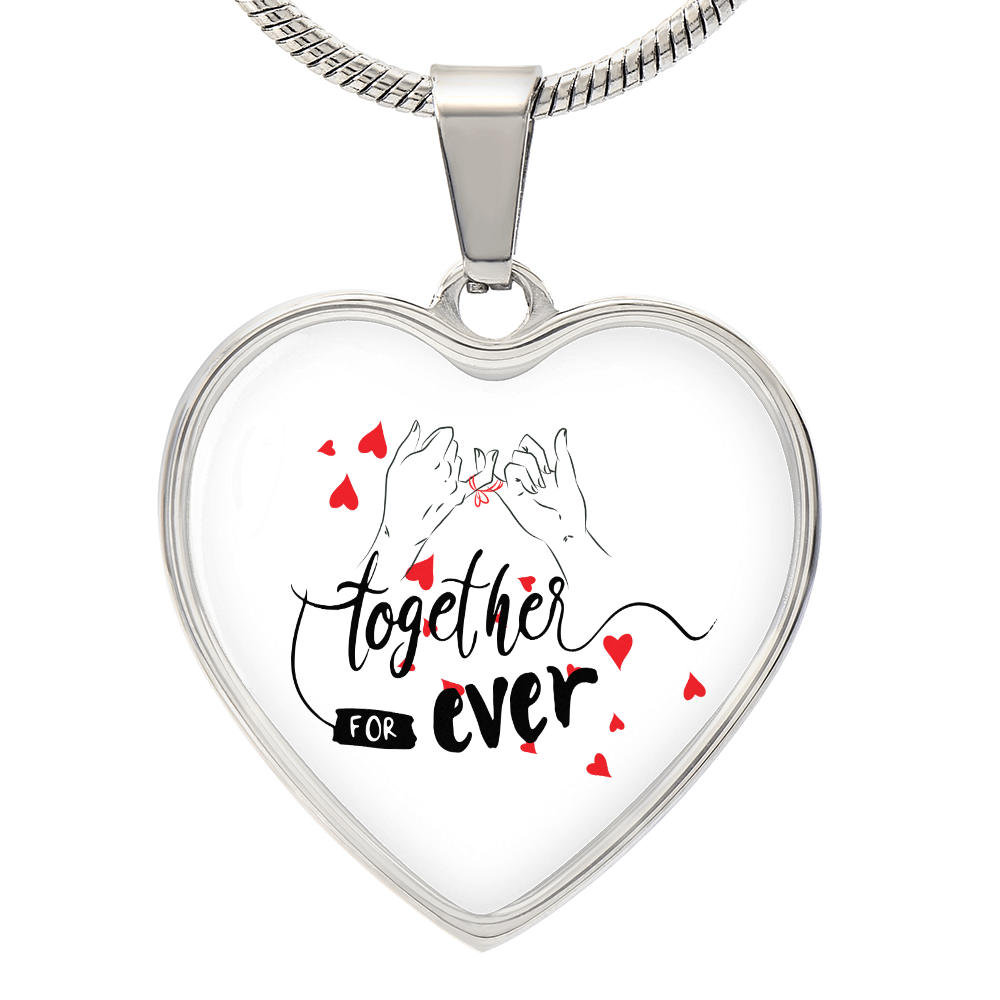 Her Luxury Heart Necklace – Love Promise Edition - Luxury Necklace (Silver) - Necklaces