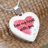 Painted Heart Necklace – For the One You Love - - Necklaces