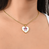 Forever Yours – Graphic Heart Necklace Gift - - Necklaces
