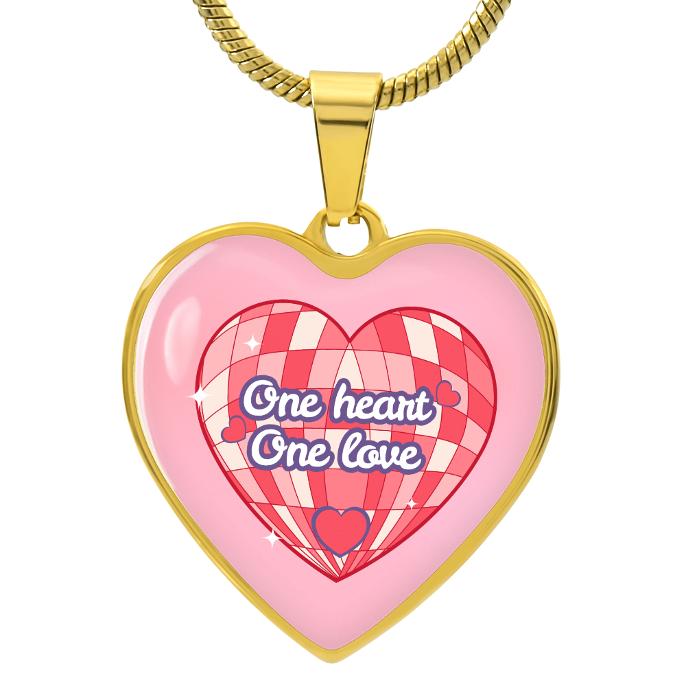 Bold Heart Necklace – A Funky Love Gift for Her - Luxury Necklace (Gold) - Jewelry