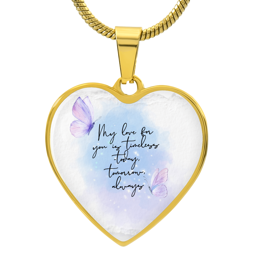Timeless Love Heart Necklace – Gift for Her - Luxury Necklace (Gold) - Necklaces
