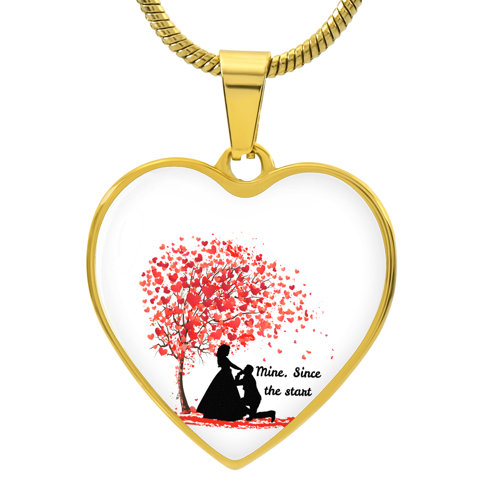 Proposal Heart Necklace – Romantic Gift for Her - Luxury Necklace (Gold) - Necklaces