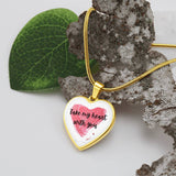 Painted Heart Necklace – For the One You Love - - Necklaces