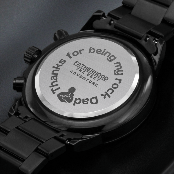 Thanks, Dad – Engraved Chronograph Gift - - Watches