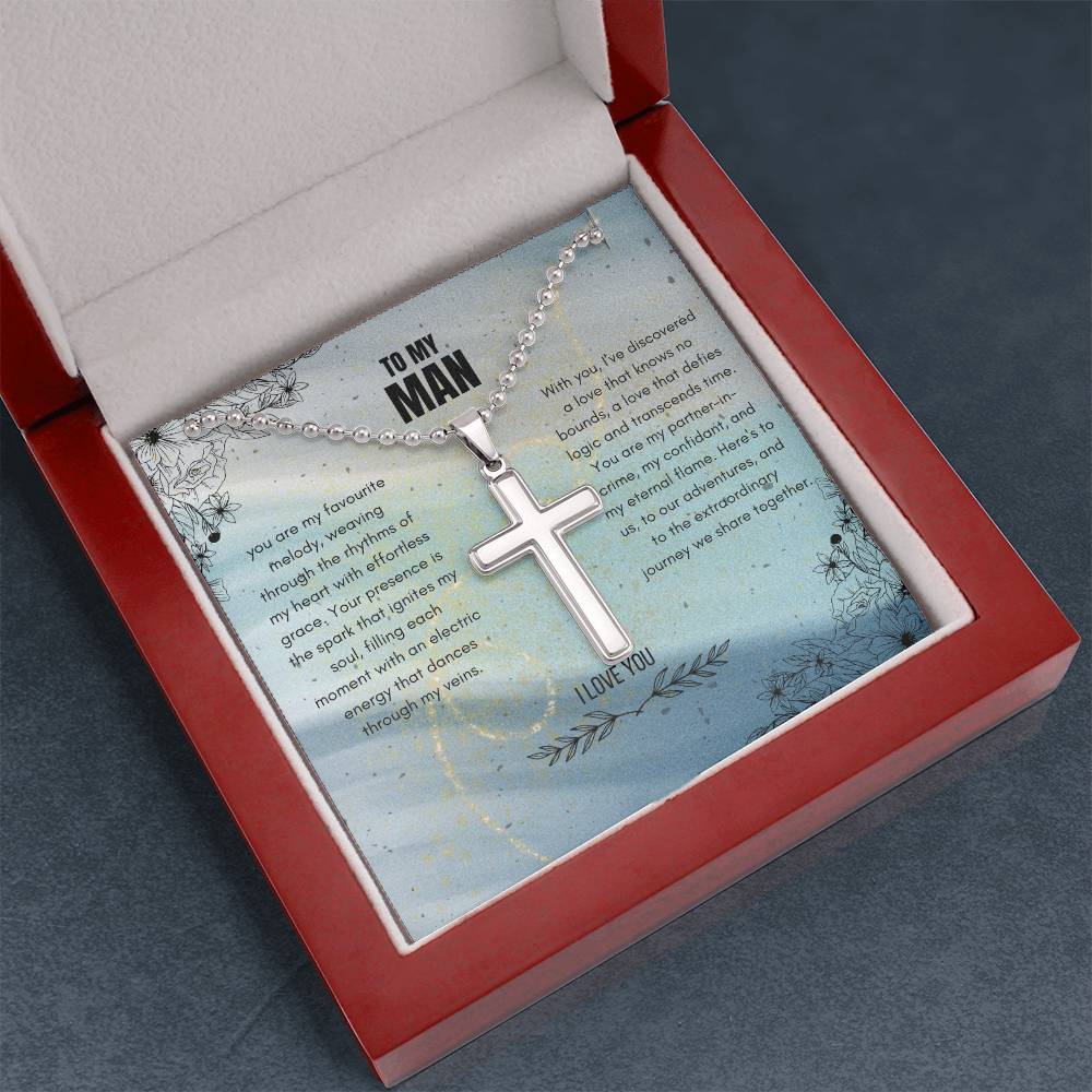 Everlasting Grace - Stainless Cross Necklace- Description - - Necklaces