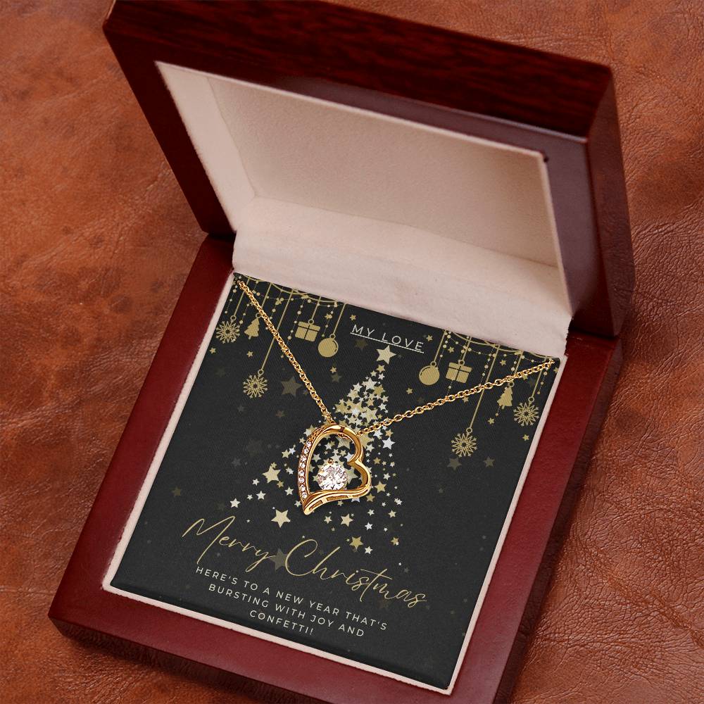 Golden Wishes - A Christmas Card for Someone Special - - Necklaces