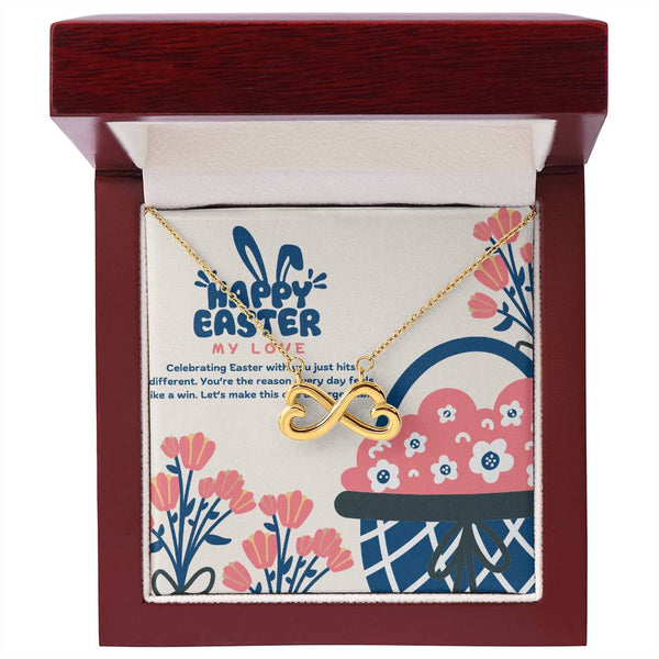 Infinity Heart Necklace – Easter Love for Your Forever Person - 18k Yellow Gold Finish Luxury Box - Necklaces