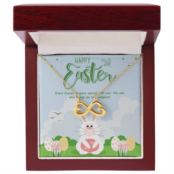 Complete Life Easter - Infinity Heart Necklace - 18k Yellow Gold Finish Luxury Box - Necklaces