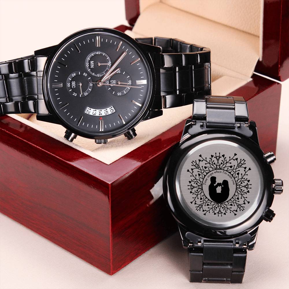 Masterpiece in Motion - Black Chronograph Watch - Two Tone Box - Watches