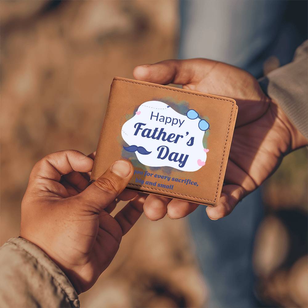 Cool Appreciation – Graphic Leather Wallet - - Wallets