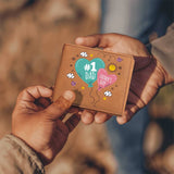 #1 Dad Gift – Graphic Leather Wallet - - Wallets