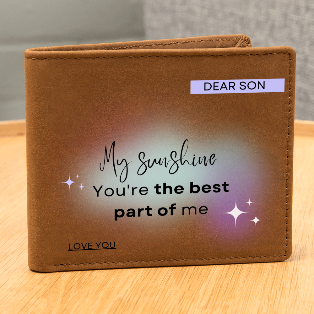 Dear Son - Heartfelt Tribute Wallet - - Wallets