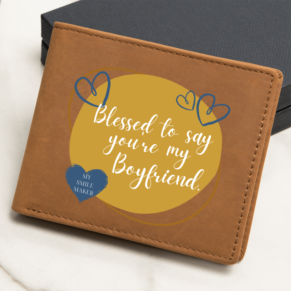 Blessed Boyfriend Wallet – A Smile Maker Keepsake - - Wallets