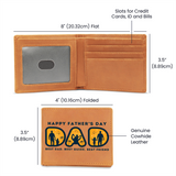 Sunset Walks with Dad – Leather Wallet - - Wallets