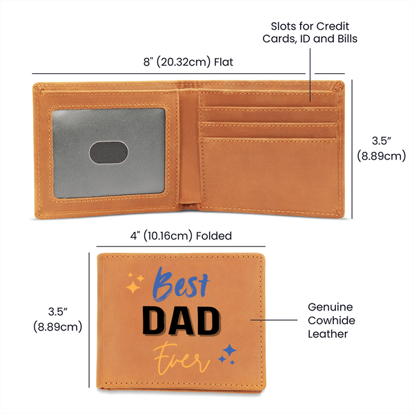 Best Dad Ever Wallet – Gift of Gratitude - - Wallets