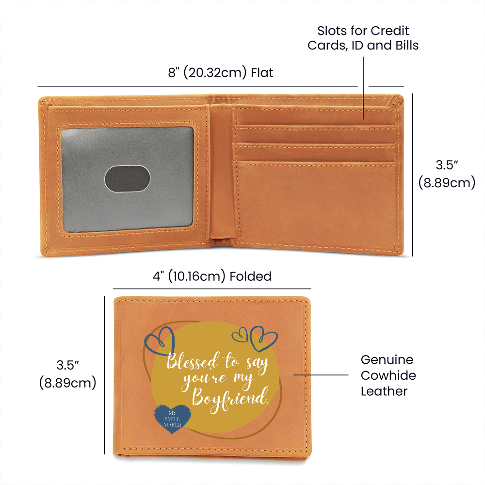 Blessed Boyfriend Wallet – A Smile Maker Keepsake - - Wallets