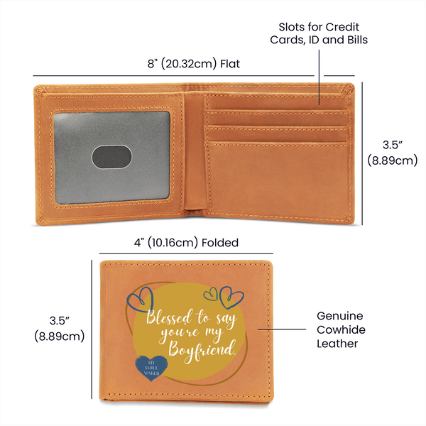 Blessed Boyfriend Wallet – A Smile Maker Keepsake - - Wallets