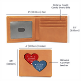 Red & Blue Hearts Boyfriend Wallet – Cherish the Bond - - Wallet