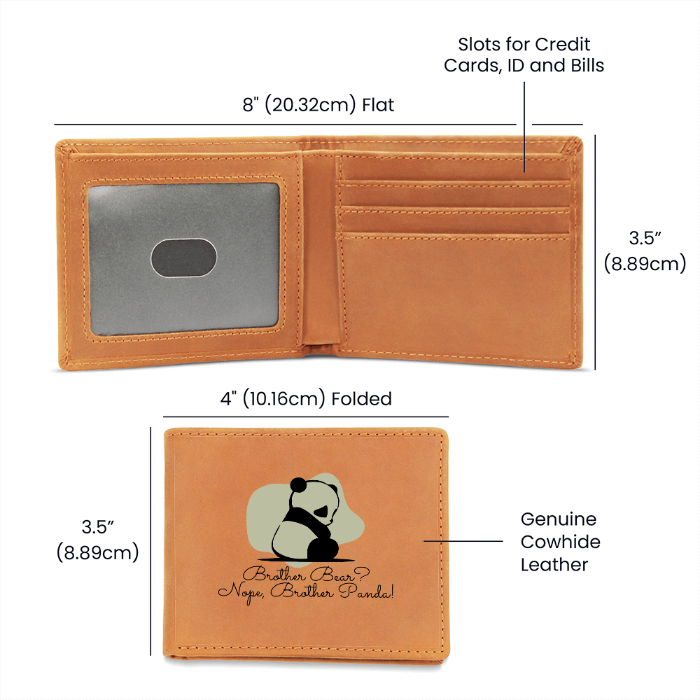 Gentle Panda Graphic Wallet – Love in Serenity - - Wallets