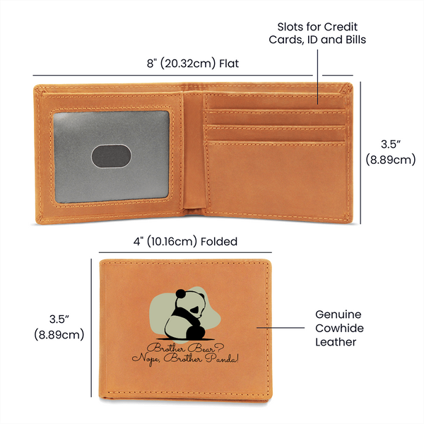 Gentle Panda Graphic Wallet – Love in Serenity - - Wallets