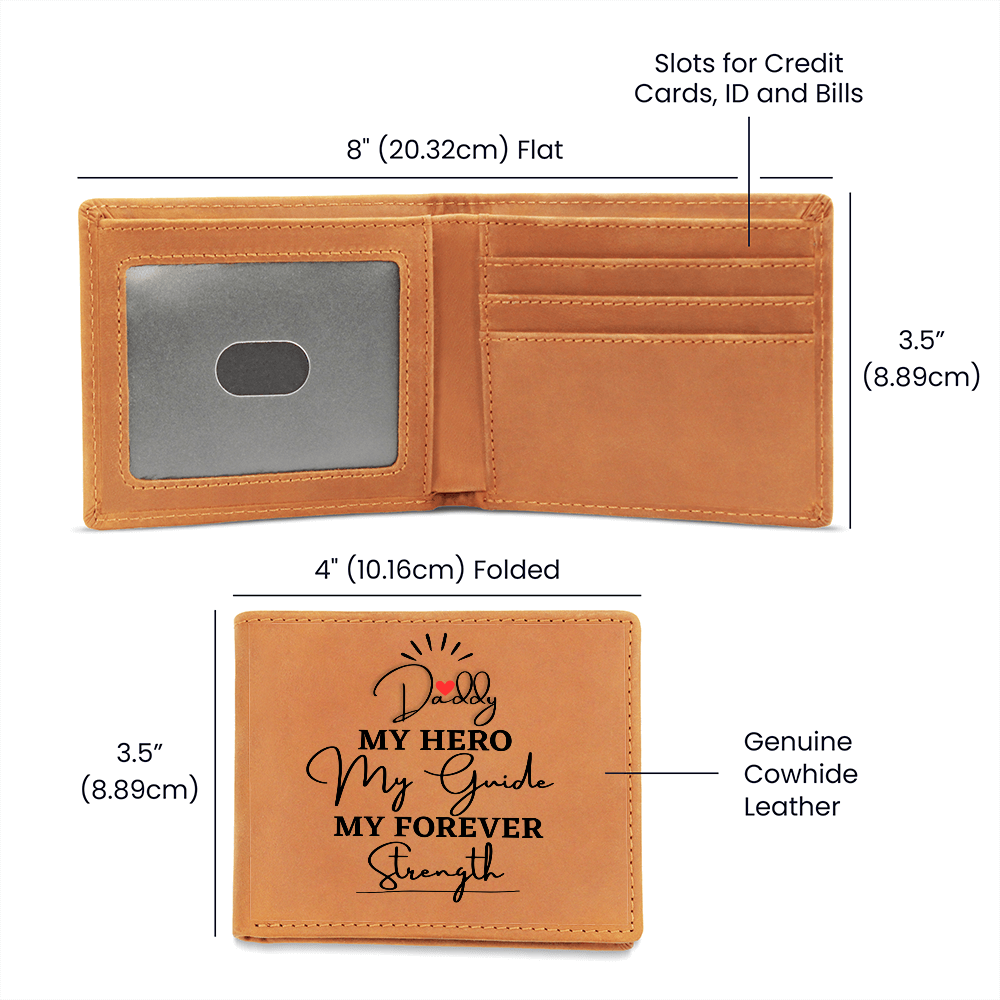 My Forever Strength – Leather Wallet for Dad - - Wallets