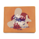 Love-Rich Dad – Graphic Leather Wallet - Leather Wallet - Wallets