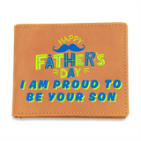 Bright Bond – Graphic Wallet for Dad - Leather Wallet - Wallets