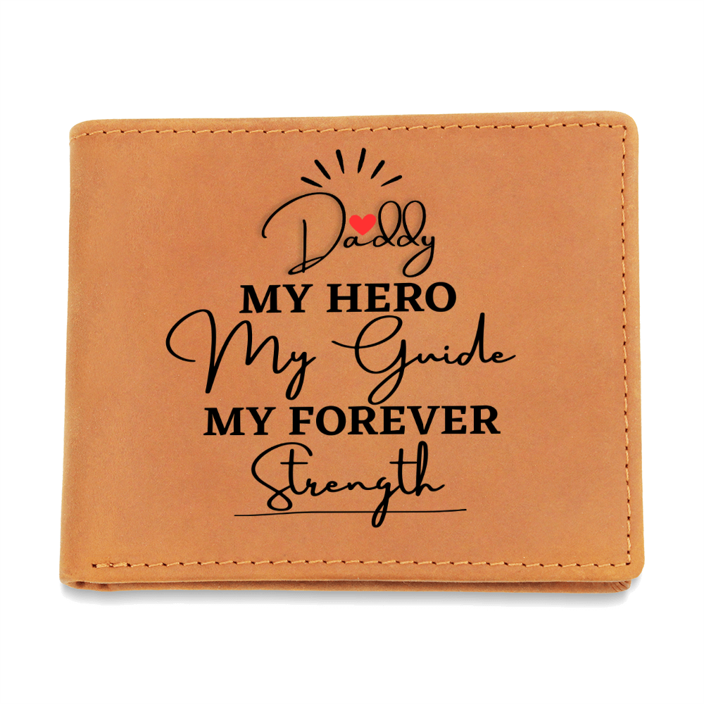 My Forever Strength – Leather Wallet for Dad - Leather Wallet - Wallets