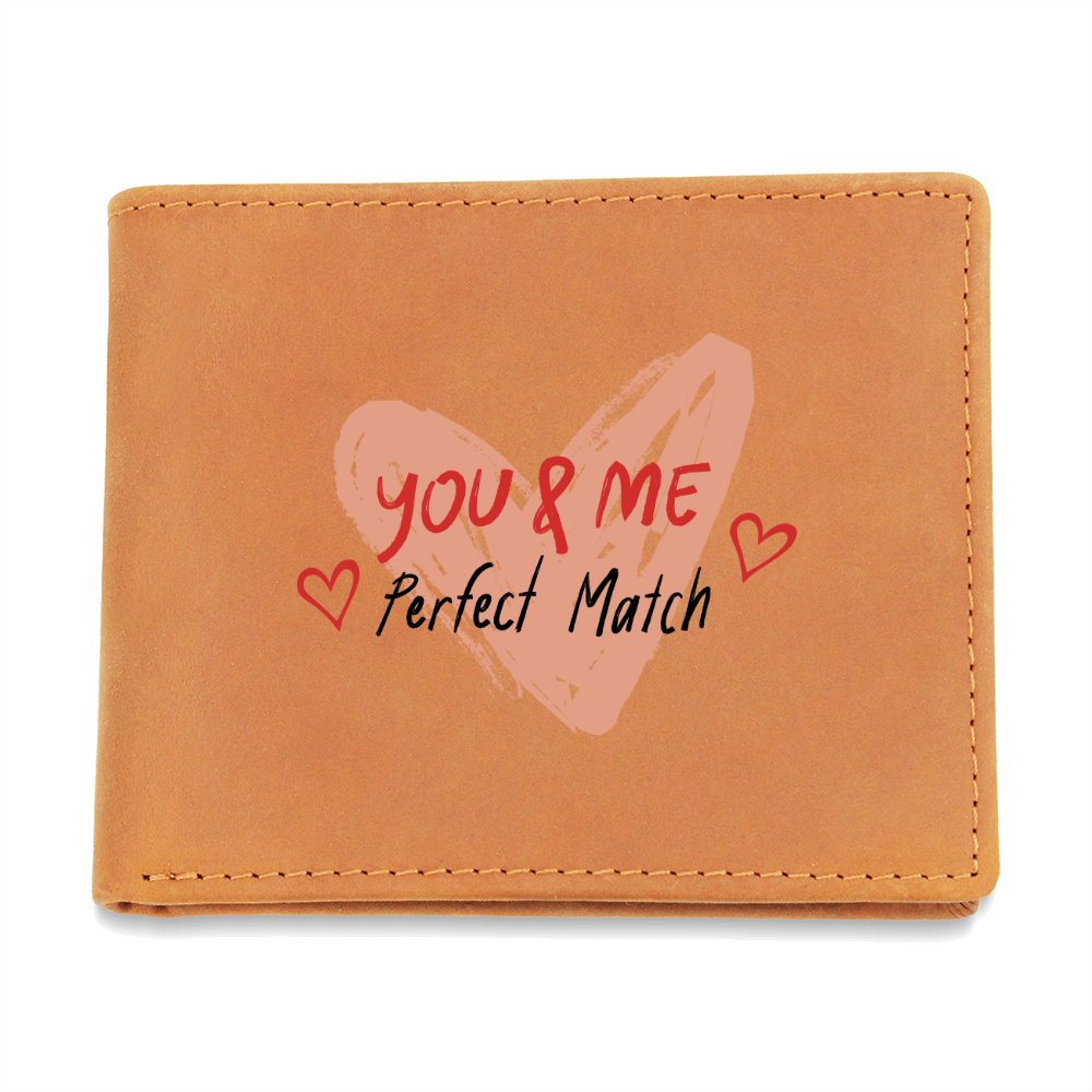 Perfect Match - Romantic Heart Leather Wallet - Leather Wallet - Wallets