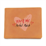 Perfect Match - Romantic Heart Leather Wallet - Leather Wallet - Wallets