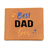 Best Dad Ever Wallet – Gift of Gratitude - Leather Wallet - Wallets