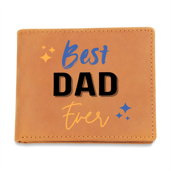 Best Dad Ever Wallet – Gift of Gratitude - Leather Wallet - Wallets