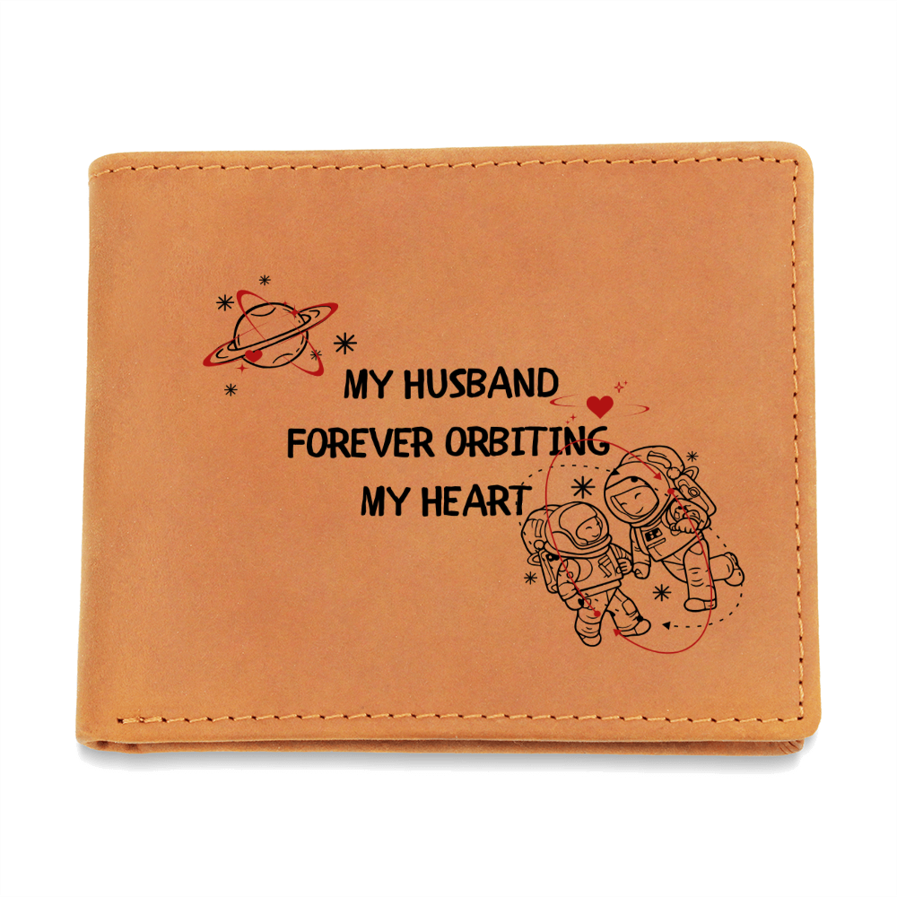 Forever in Orbit – Wallet Gift for Husband - Leather Wallet - Wallets